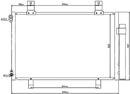 bild 1 produkt: Kondensor Suzuki Swift med inbyggt torkfilter