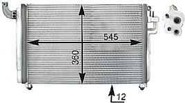 bild 1 produkt: Kondensor Kia Rio med inbyggt torkfilter