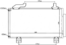 bild 1 produkt: Kondensor Honda Accord med inbyggt torkfilter