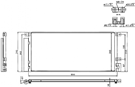 bild 1 produkt: Kondensor Chevrolet Trax / Opel Mokka med inbyggt torkfilter
