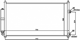 bild 1 produkt: Kondensor Nissan X-Trail med inbyggt torkfilter
