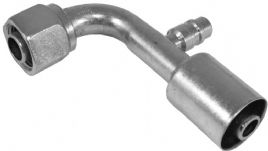 bild 1 produkt: Koppling 10'' 90� hona o-ring med R134a serviceport - St�l