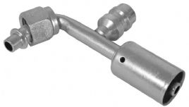 bild 1 produkt: Koppling 6'' 90� hona o-ring med R134a serviceport - St�l