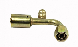 bild 1 produkt: Koppling 8'' 90� hona o-ring med R134a serviceport - St�l