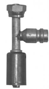 bild 1 produkt: Koppling 8'' rak hane med R134a serviceport - Aluminium