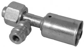 bild 1 produkt: Koppling 8'' rak hona o-ring med R134a serviceport - St�l