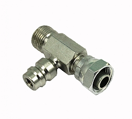 bild 1 produkt: Skarvkoppling  8'' rak med R134a serviceport - St�l