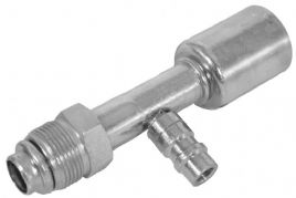 bild 1 produkt: Koppling 10'' rak hane med R134a serviceport - St�l