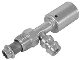 bild 1 produkt: Koppling 8'' rak hane med R134a serviceport - St�l