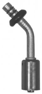 bild 1 produkt: Koppling  8'' 45� med hylsa Springlock - St�l