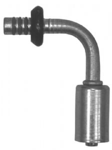 bild 1 produkt: Koppling  8'' 90� med hylsa Springlock - St�l