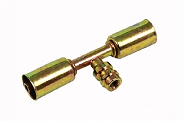 bild 1 produkt: Skarvkoppling  6'' rak med R134a serviceport - St�l