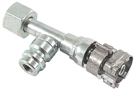 bild 1 produkt: Koppling 6'' rak hona St�l med R134a uttag - Frigoflex