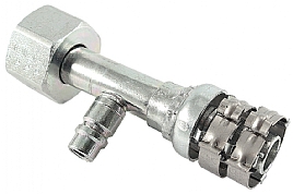 bild 1 produkt: Koppling 12'' rak hona St�l med R134a uttag - Frigoflex