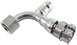 bild 1 produkt: Koppling 6'' 90� hona St�l med R134a uttag - Frigoflex