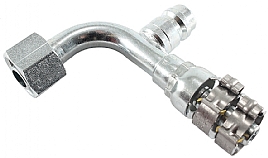 bild 1 produkt: Koppling 8'' 90� hona St�l med R134a uttag - Frigoflex