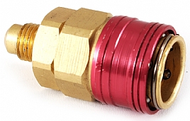 bild 1 produkt: Snabbkoppling rak f�r R134a ventiler,  Trycksida