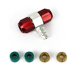 bild 1 produkt: Skarv med R134a port L�gtryck 5/16 (7,93mm)