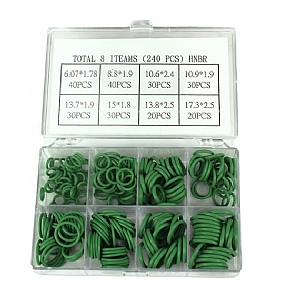 bild 1 produkt: O-ringsortiment standard Liten (8 varianter, 240 st)
