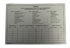 bild 1 produkt: Dekal Journaler skrivbar i Aluminium sj�lvh�ftande