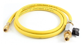 bild 1 produkt: 1,5 m - Serviceslang Gul - Manuell avst�ngningsventil (Kulventil)