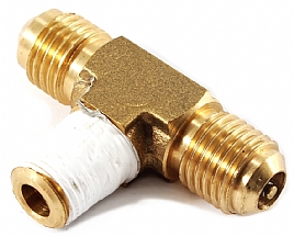 bild 1 produkt: T-kors 1/4X1/8X1/4 med Schraderventil