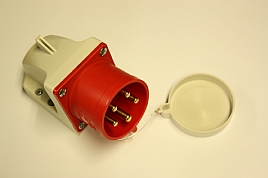 bild 1 produkt: Uttag 32A v�ggmodell hane (plugg) / 400GS