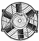 Elfl�kt 24v �r 280 mm och har v�ndbar vinge bl�sande eller sugande